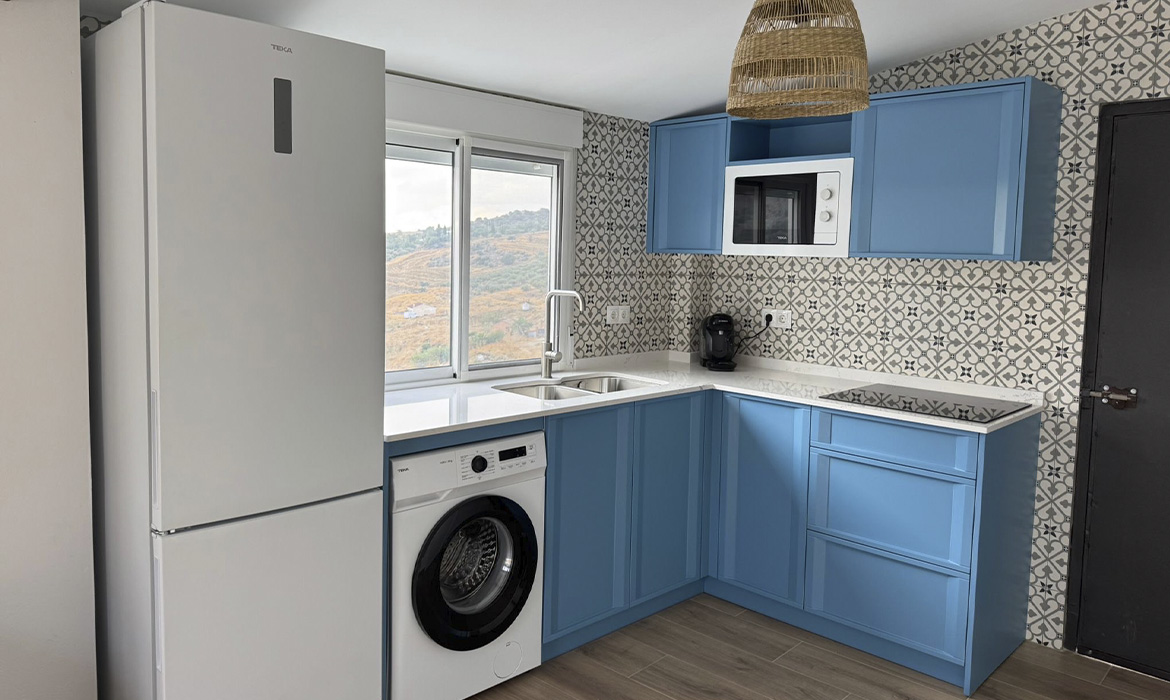 cocina azul